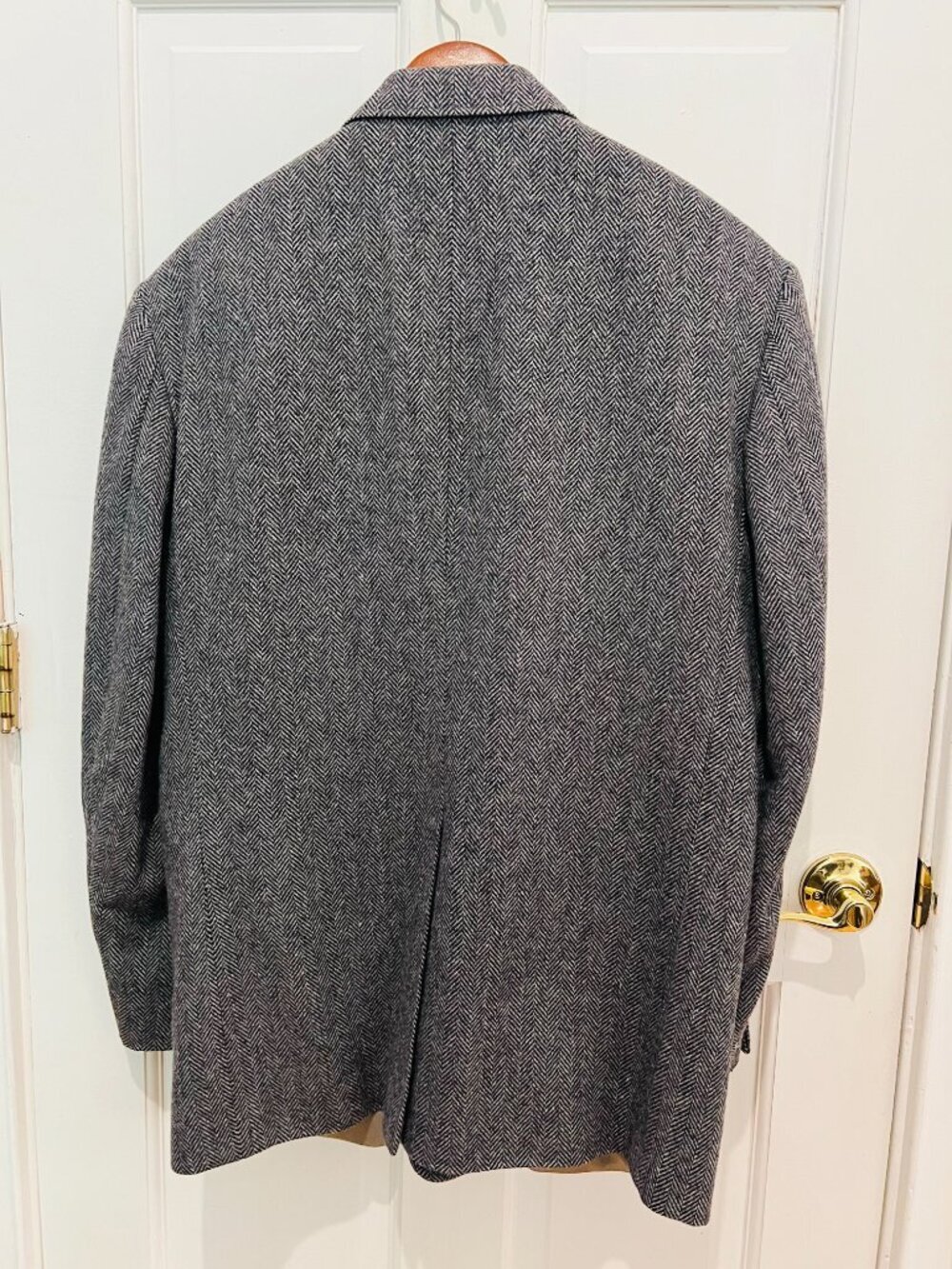 Vintage USA MADE 42R  100% Wool Heavyweight Tweed Blazer Sport Coat - Picture 11 of 16